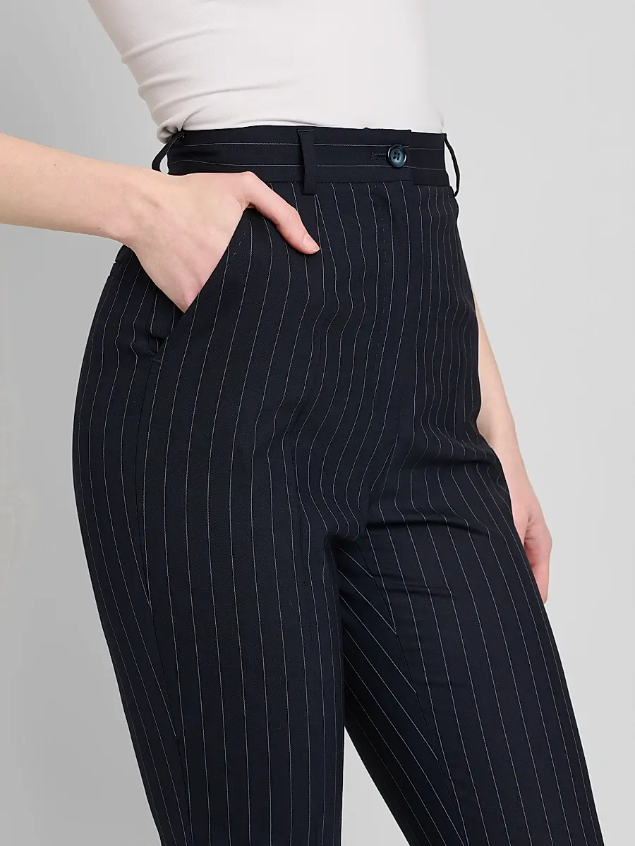 Dolce & Gabbana Women's Pinstriped Stretch Virgin Wool Slim-Leg Pants | Thumbnail 5 Dolce & Gabbana Women's Pinstriped Stretch Virgin Wool Slim-Leg Pants | Thumbnail 5