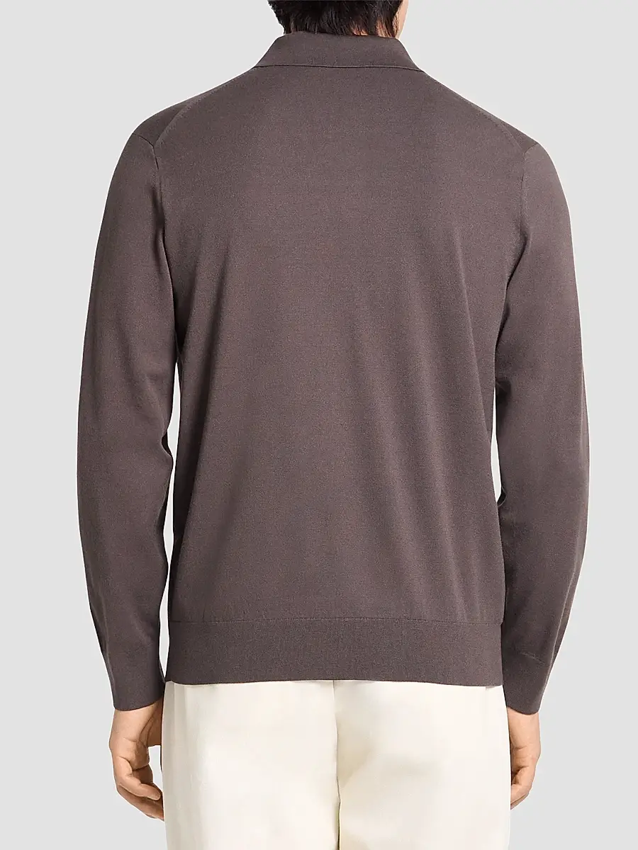Theory Men's Goris Lightweight Knit Polo Sweater | Thumbnail 3