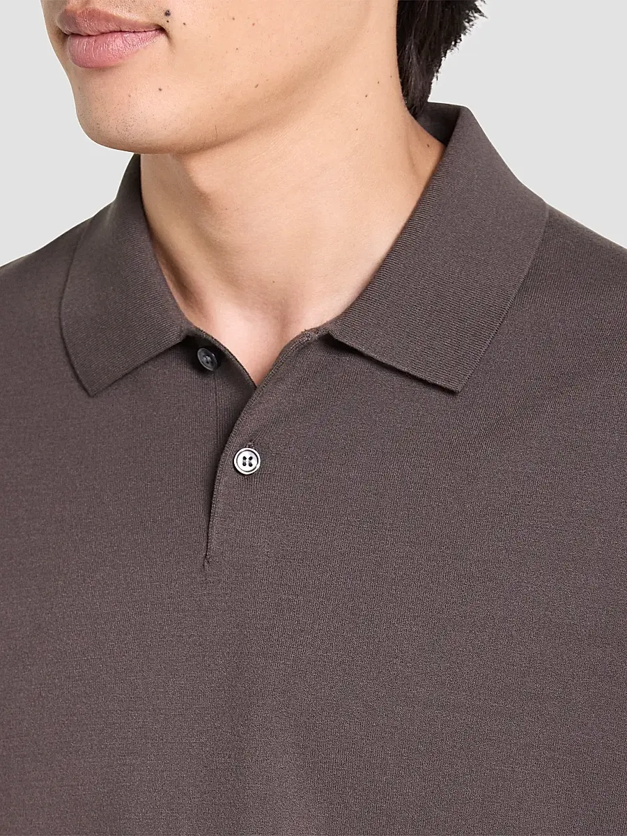 Theory Men's Goris Lightweight Knit Polo Sweater | Thumbnail 5