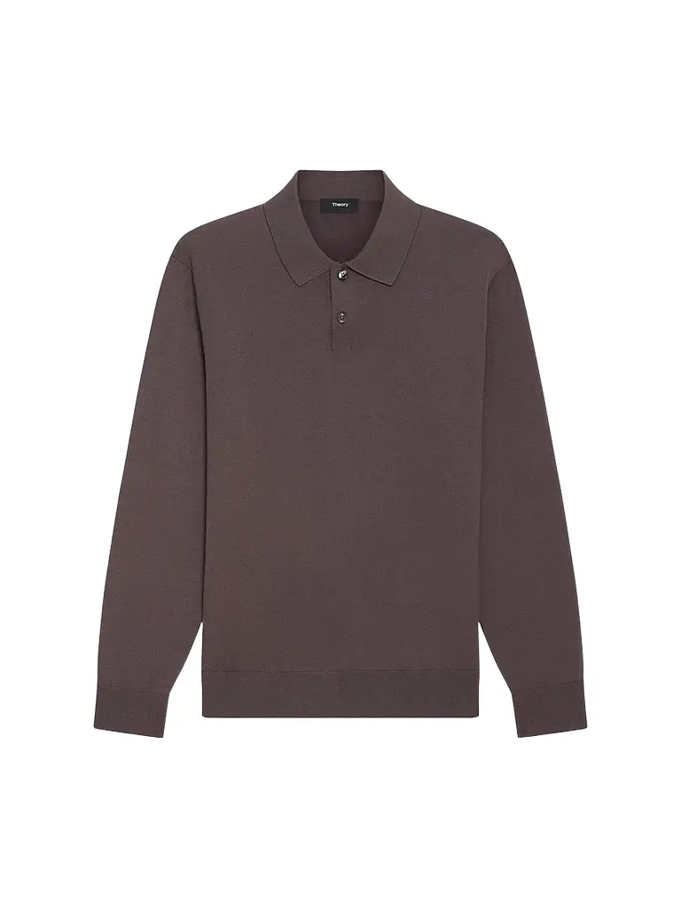 Theory Men's Goris Lightweight Knit Polo Sweater