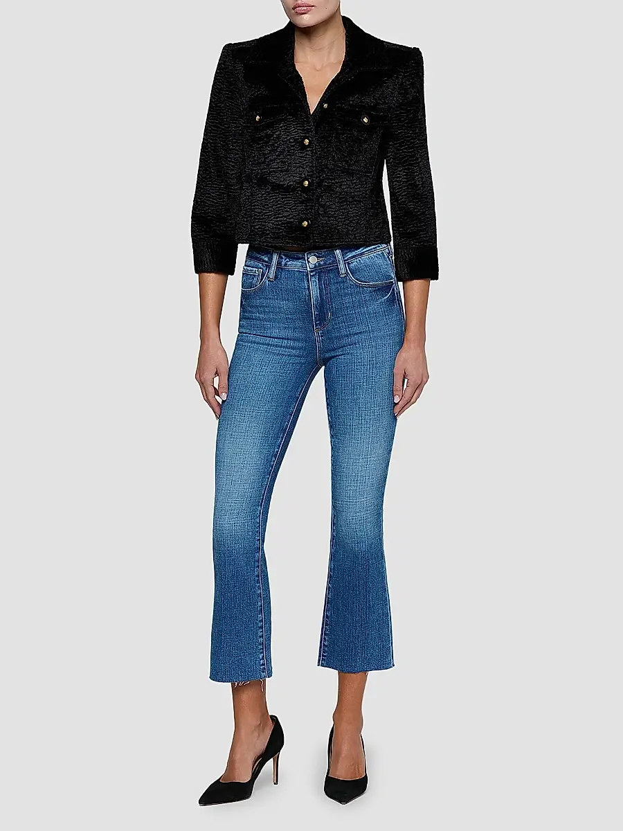 L'Agence Women's Kumi Crop Jacket | Thumbnail 2 L'Agence Women's Kumi Crop Jacket | Thumbnail 2