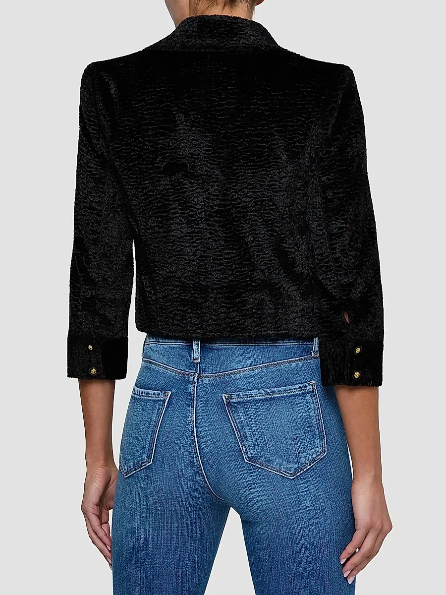 L'Agence Women's Kumi Crop Jacket | Thumbnail 3 L'Agence Women's Kumi Crop Jacket | Thumbnail 3