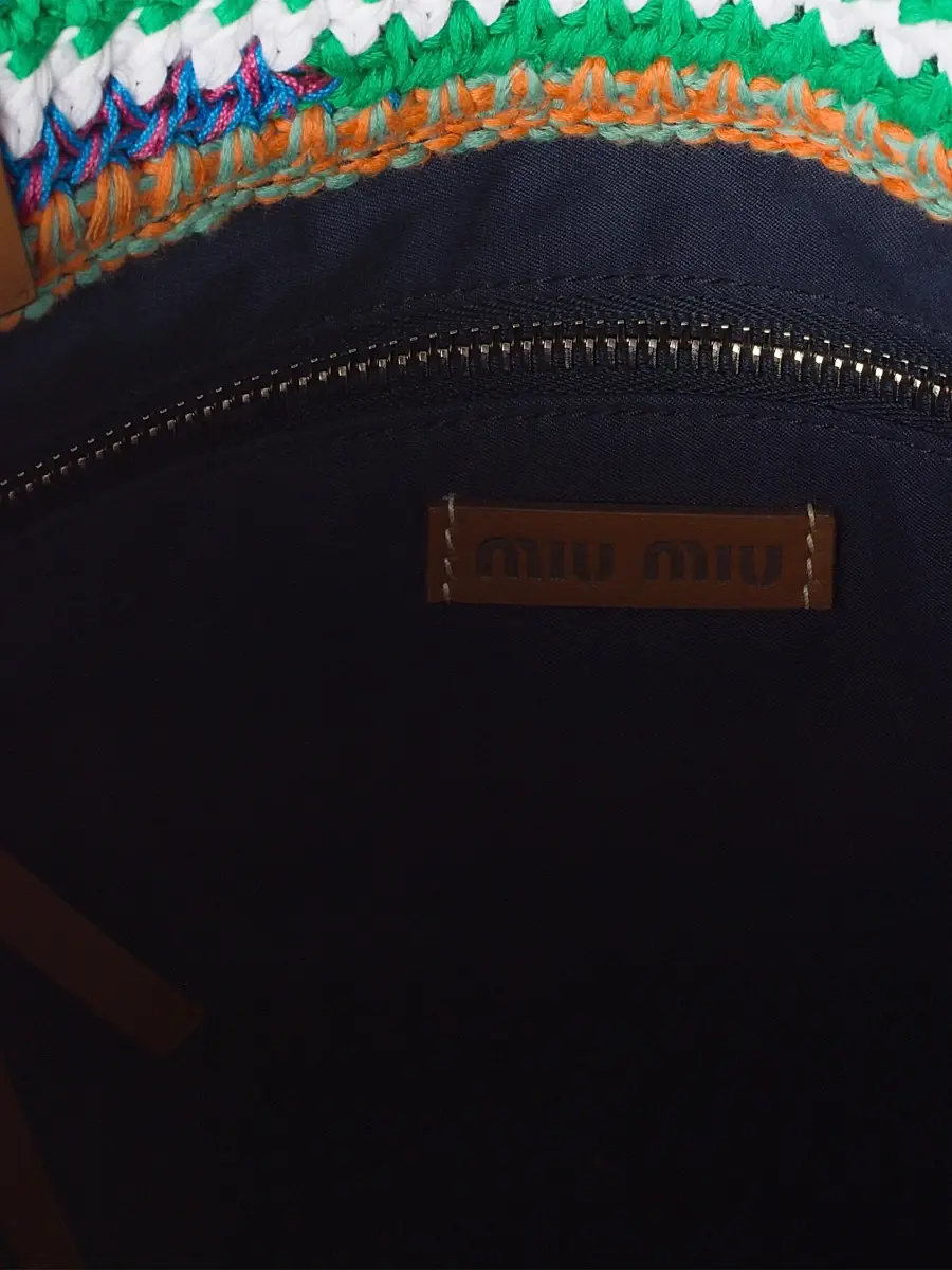 Miu Miu Women's Crochet Tote Bag | Thumbnail 4 Miu Miu Women's Crochet Tote Bag | Thumbnail 4