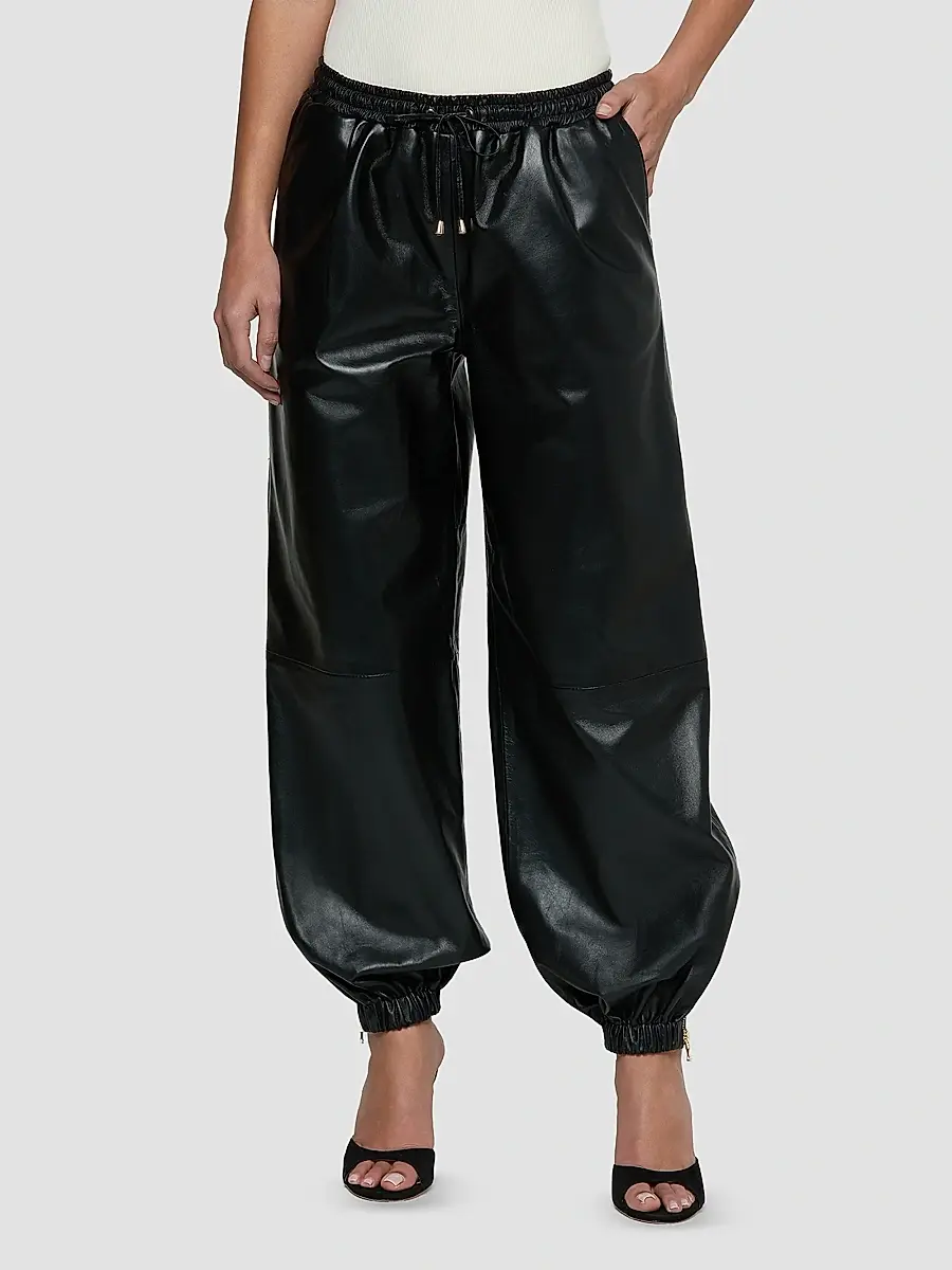 L'Agence Women's Mariko Faux-Leather Joggers | Thumbnail 4 L'Agence Women's Mariko Faux-Leather Joggers | Thumbnail 4