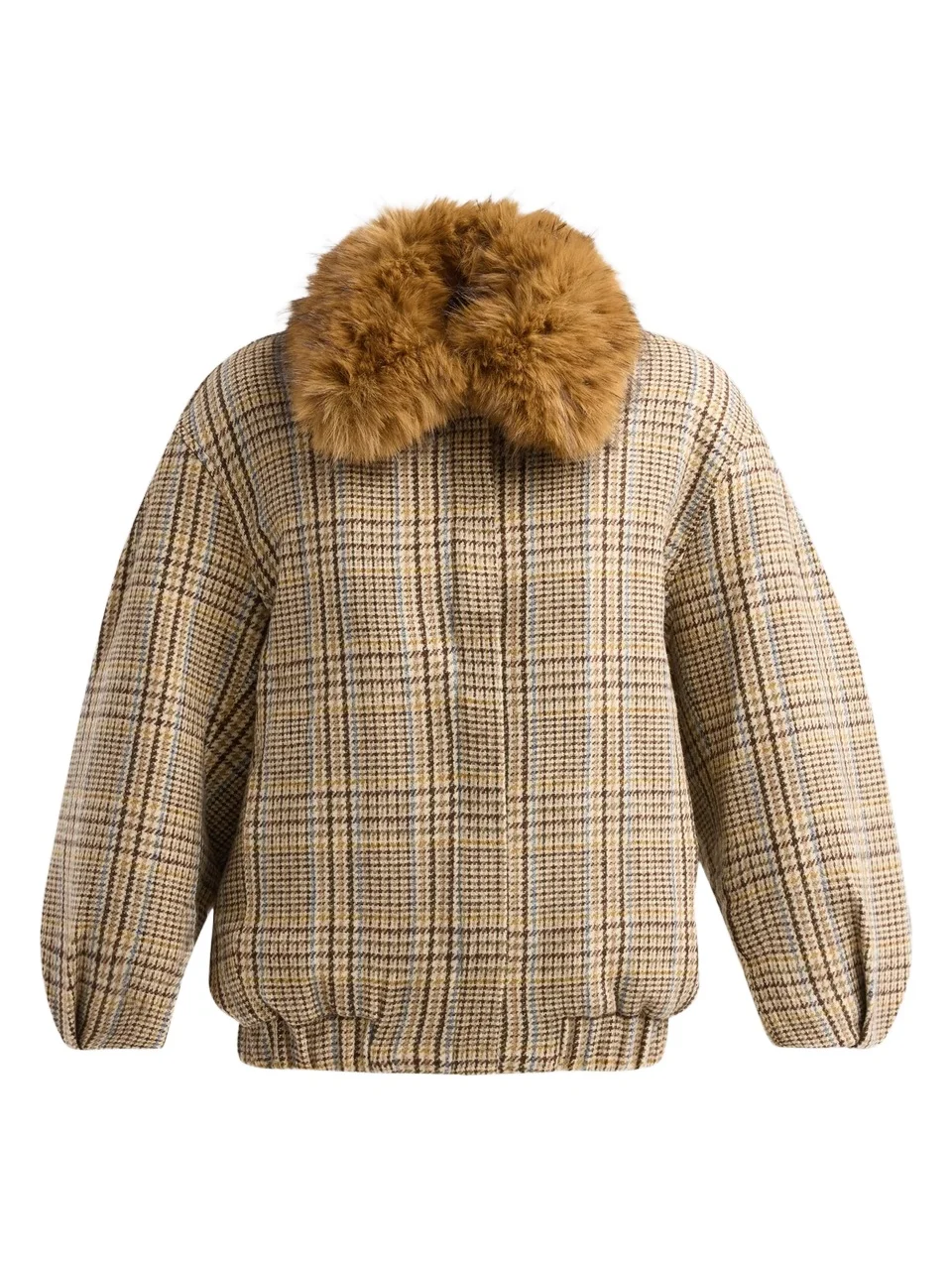 Women's Savannah Tweed Faux Fur Collar Jacket