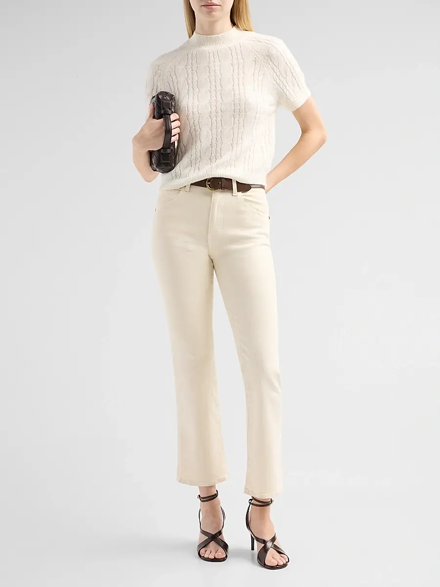 dh New York Women's Claude Cable-Knit Top | Thumbnail 2 dh New York Women's Claude Cable-Knit Top | Thumbnail 2