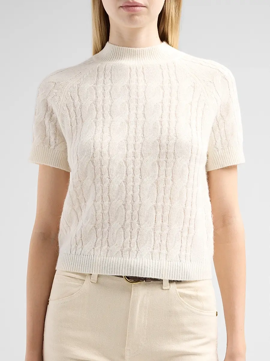 dh New York Women's Claude Cable-Knit Top | Thumbnail 5 dh New York Women's Claude Cable-Knit Top | Thumbnail 5
