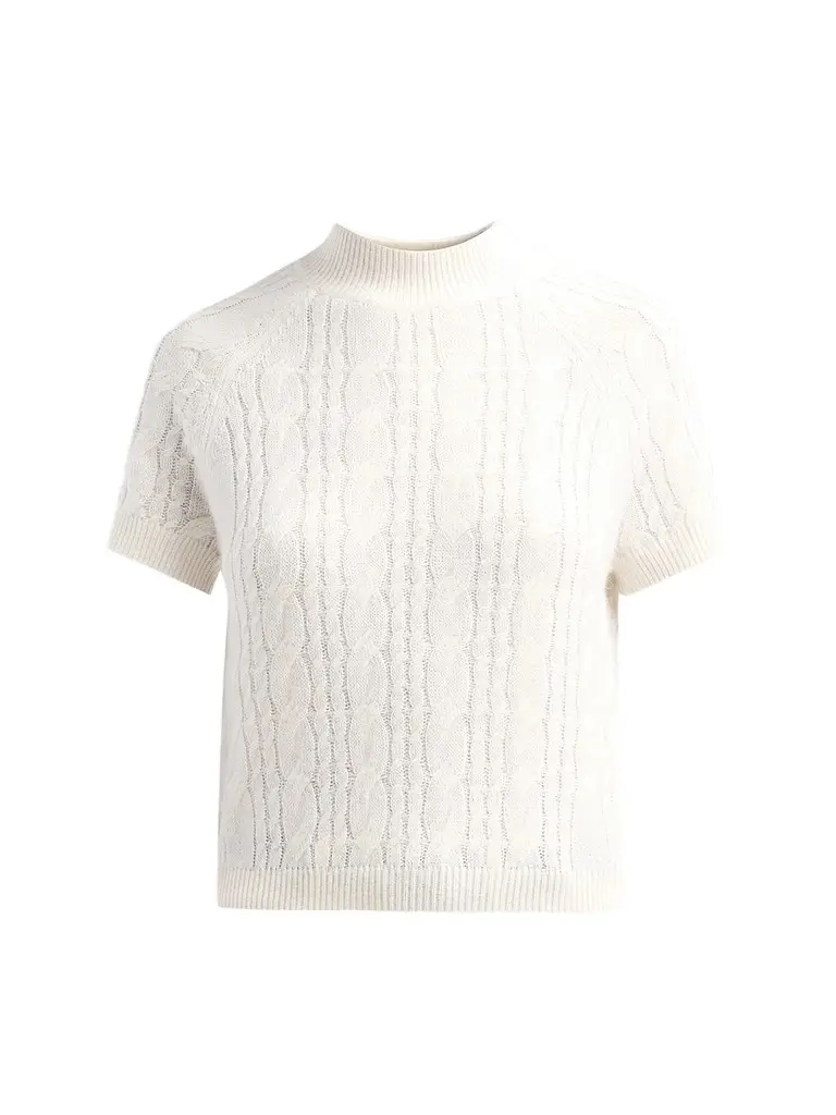 dh New York Women's Claude Cable-Knit Top
