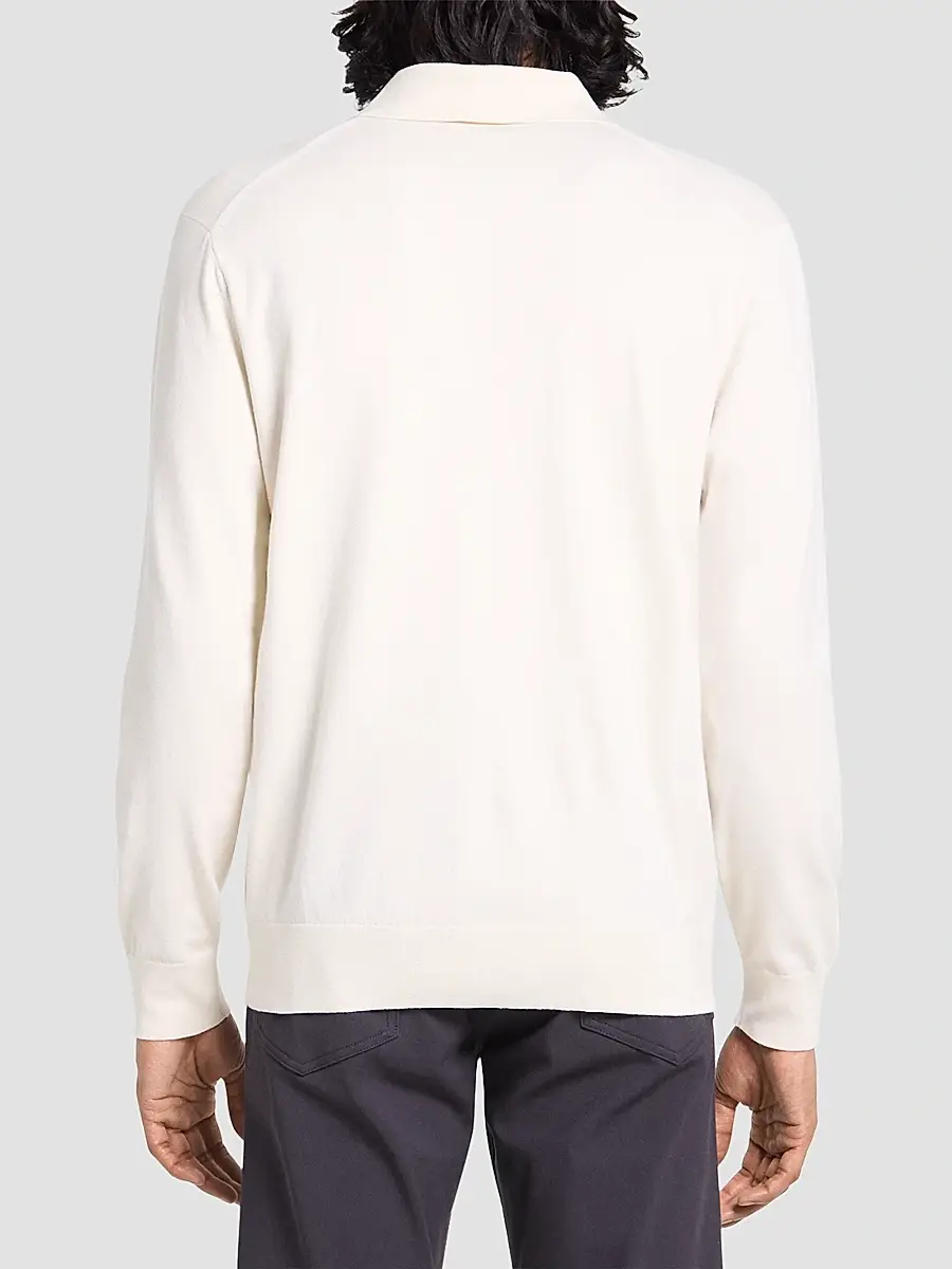 Theory Men's Goris Lightweight Knit Polo Sweater | Thumbnail 3