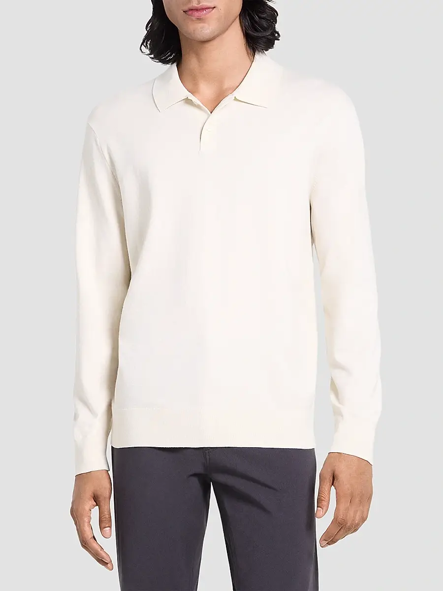 Theory Men's Goris Lightweight Knit Polo Sweater | Thumbnail 4