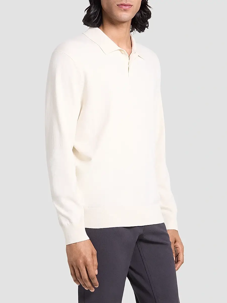 Theory Men's Goris Lightweight Knit Polo Sweater | Thumbnail 6