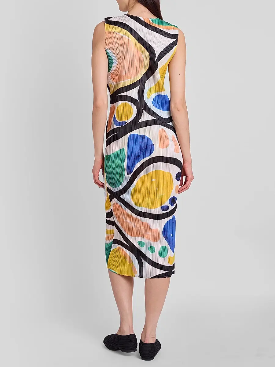 Pleats Please Issey Miyake Women's Roll Printed Plissé Dress | Thumbnail 3 Pleats Please Issey Miyake Women's Roll Printed Plissé Dress | Thumbnail 3