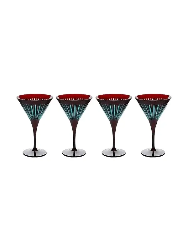 L'Objet Prism 4-Piece Martini Glass Set