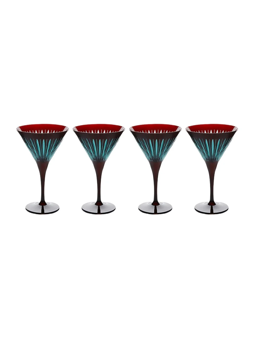 L'Objet Prism 4-Piece Martini Glass Set