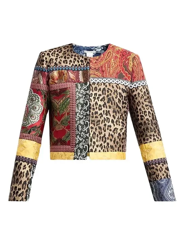 Alice + Olivia Women's Kidman Patchwork Jacket