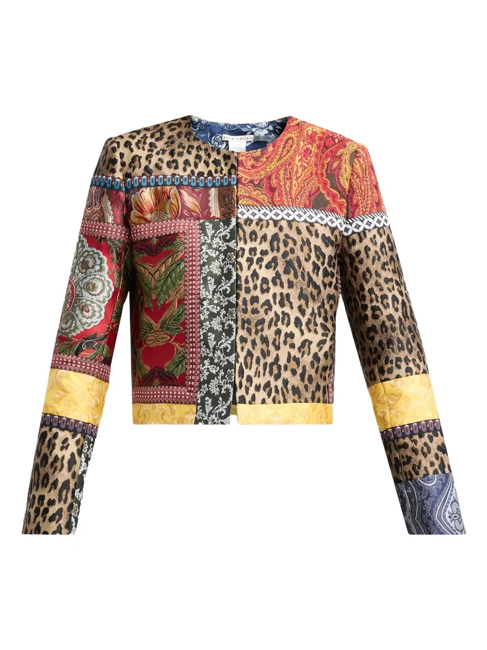 Alice + Olivia Women's Kidman Patchwork Jacket