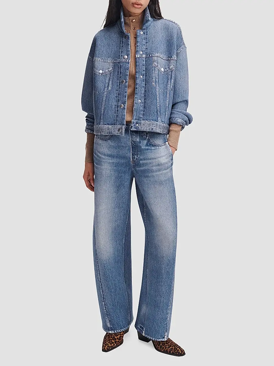 rag & bone Women's rb Miramar Mallow Trucker Jacket | Thumbnail 2 rag & bone Women's rb Miramar Mallow Trucker Jacket | Thumbnail 2