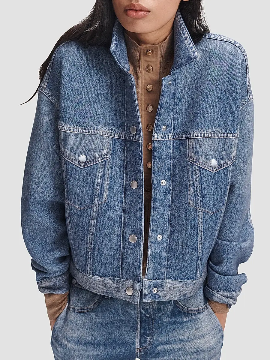 rag & bone Women's rb Miramar Mallow Trucker Jacket | Thumbnail 4 rag & bone Women's rb Miramar Mallow Trucker Jacket | Thumbnail 4