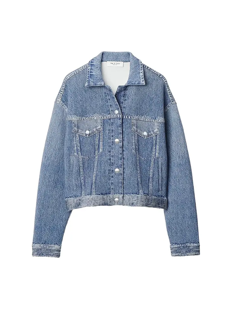 rag & bone Women's rb Miramar Mallow Trucker Jacket