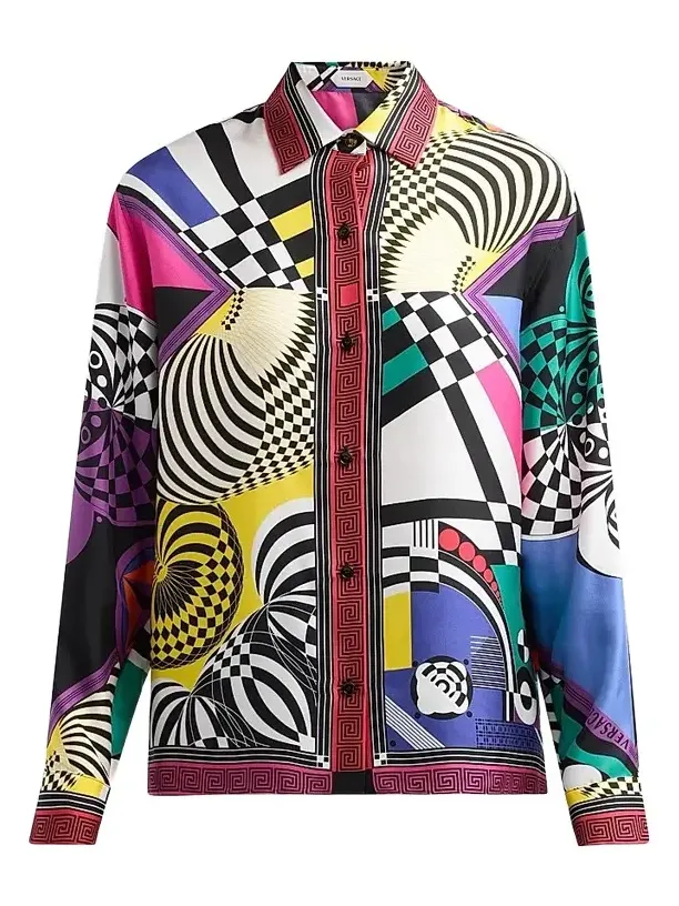 Versace Women's Teatro Foulard Silk Twill Shirt