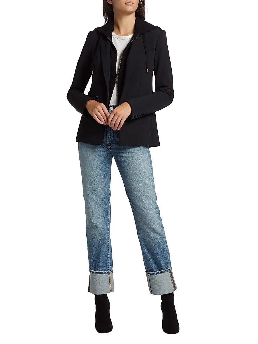Veronica Beard Women's Hooded Cashmere Dickie | Thumbnail 2 Veronica Beard Women's Hooded Cashmere Dickie | Thumbnail 2