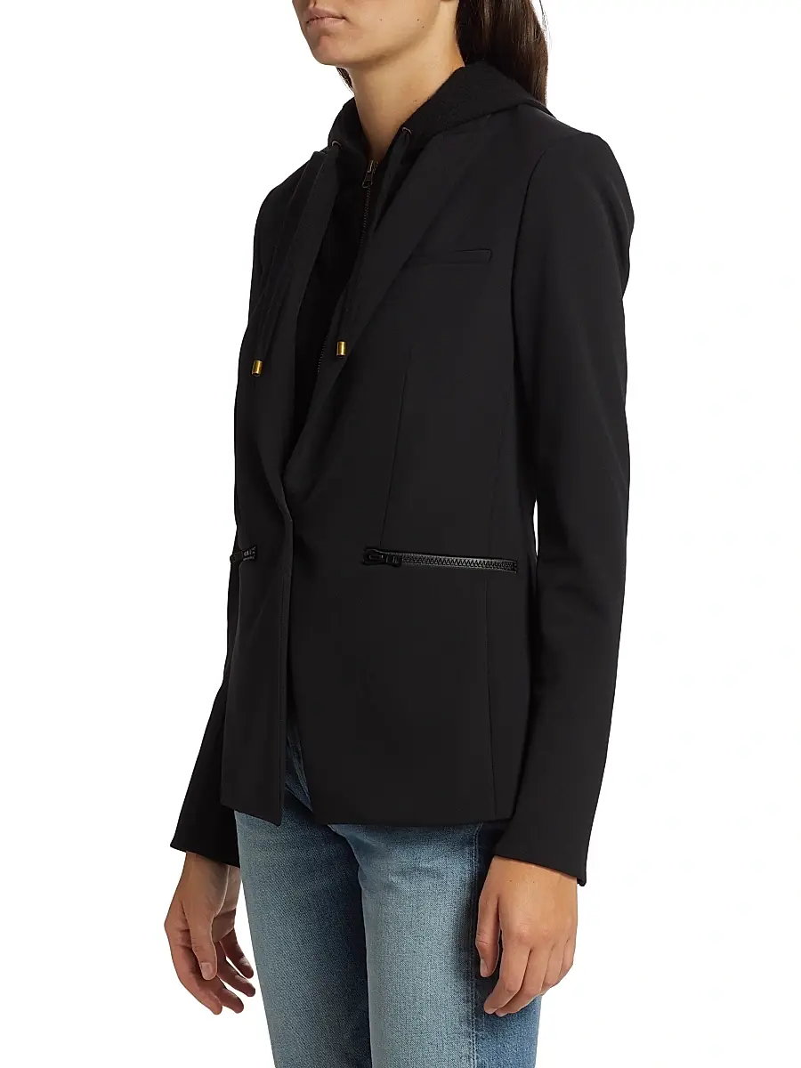 Veronica Beard Women's Hooded Cashmere Dickie | Thumbnail 4 Veronica Beard Women's Hooded Cashmere Dickie | Thumbnail 4