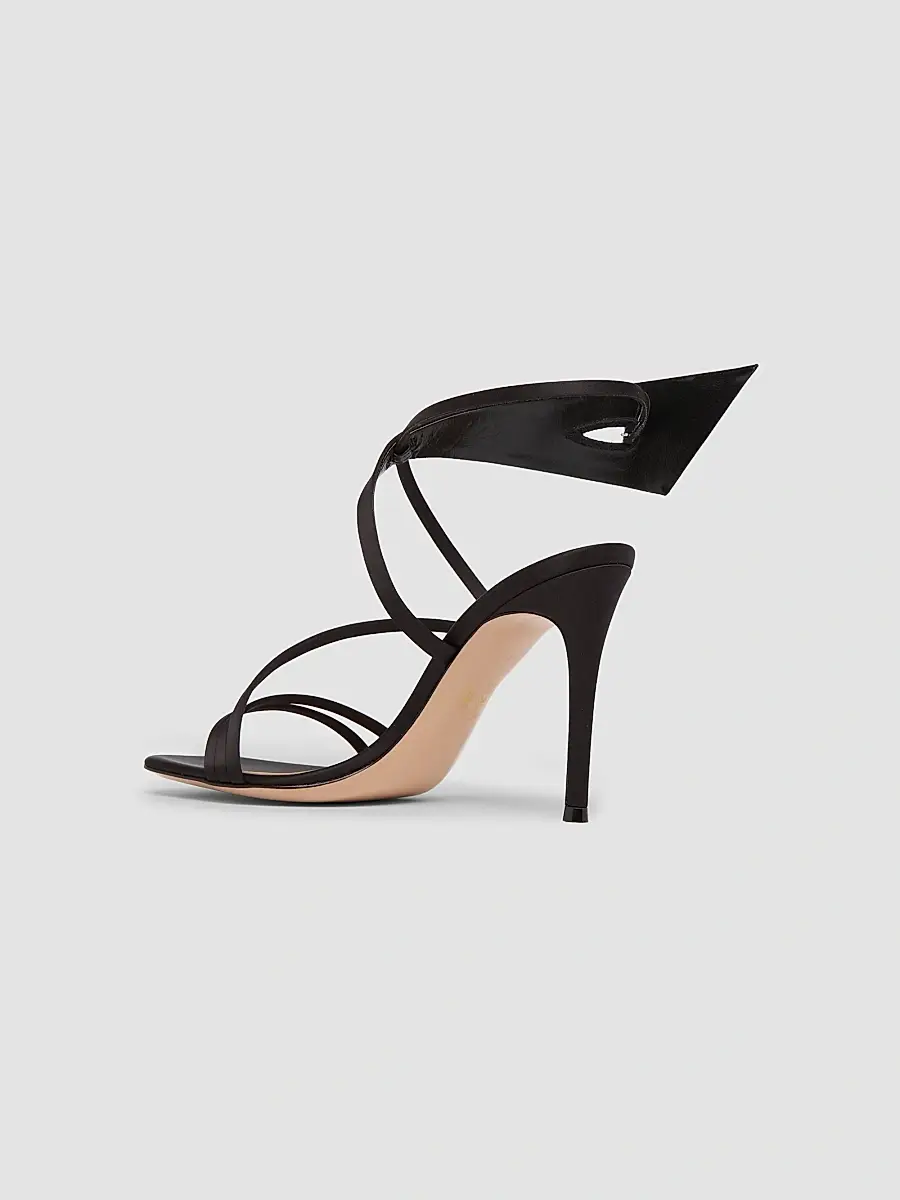 Gianvito Rossi Women's 95MM Crystal-Embellished Satin Sandals | Thumbnail 2 Gianvito Rossi Women's 95MM Crystal-Embellished Satin Sandals | Thumbnail 2