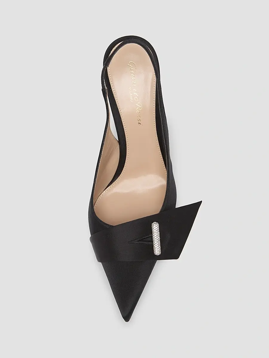 Gianvito Rossi Women's 95MM Embellished Slingback Pumps | Thumbnail 4