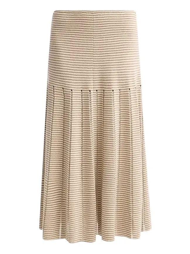 Women's Phyllis Ladder Striped Midi Skirt Women's Phyllis Ladder Striped Midi Skirt