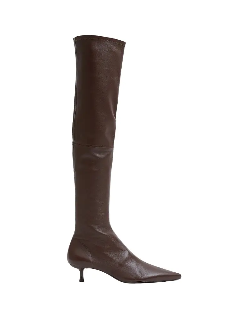 Simkhai Women's Joni 45MM Leather Over-the-Knee Boots