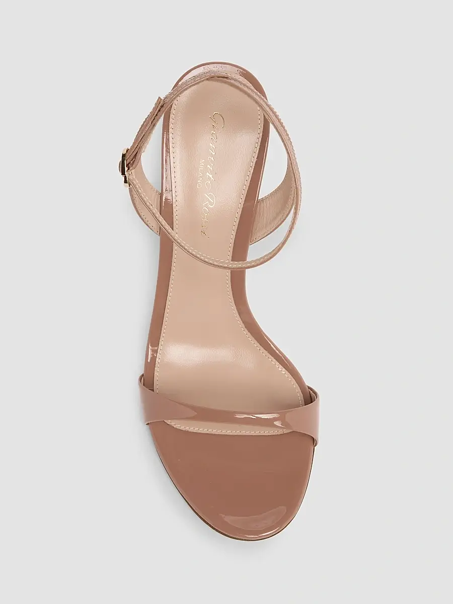 Gianvito Rossi Women's 95MM Patent Leather Sandals | Thumbnail 4 Gianvito Rossi Women's 95MM Patent Leather Sandals | Thumbnail 4