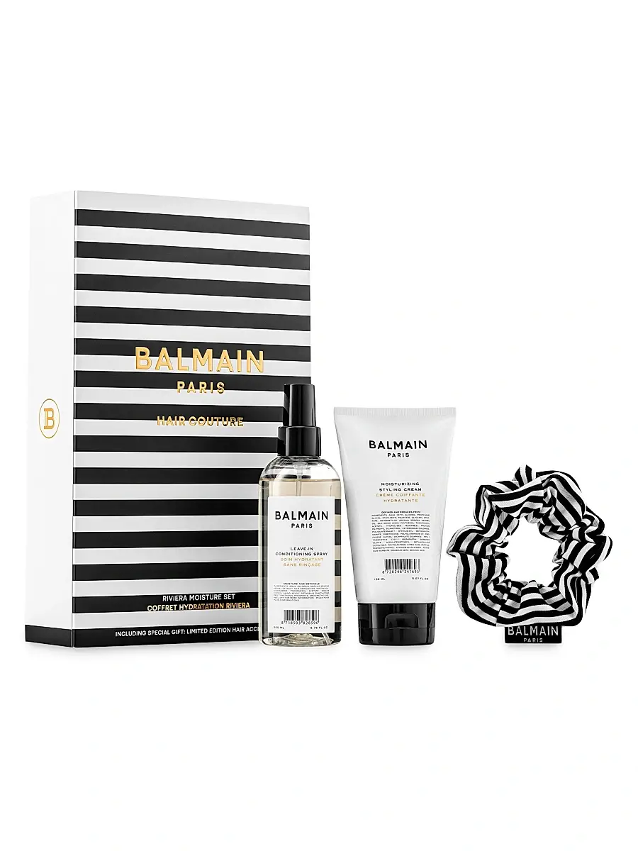 Balmain Hair Women's Riviera Moisture 3-Piece Styling Cream, Leave-In Spray, & Scrunchie Set | Thumbnail 2 Balmain Hair Women's Riviera Moisture 3-Piece Styling Cream, Leave-In Spray, & Scrunchie Set | Thumbnail 2