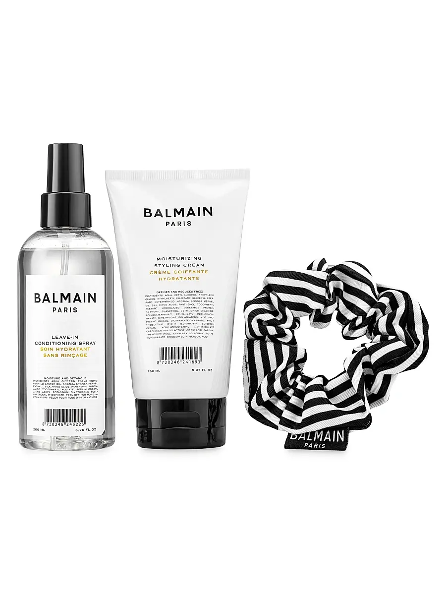 Balmain Hair Women's Riviera Moisture 3-Piece Styling Cream, Leave-In Spray, & Scrunchie Set | Thumbnail 3 Balmain Hair Women's Riviera Moisture 3-Piece Styling Cream, Leave-In Spray, & Scrunchie Set | Thumbnail 3