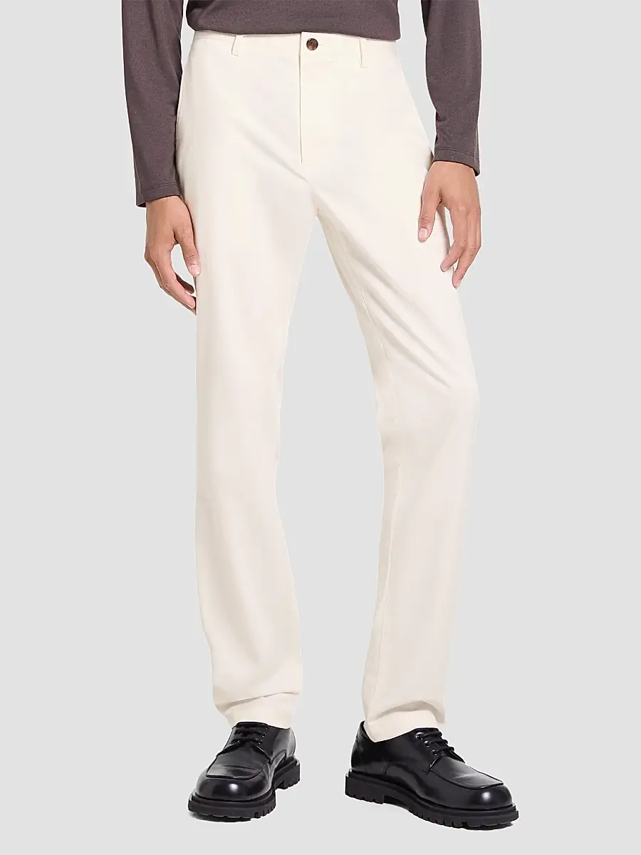 Theory Men's Zaine Cotton Straight-Leg Pants | Thumbnail 4
