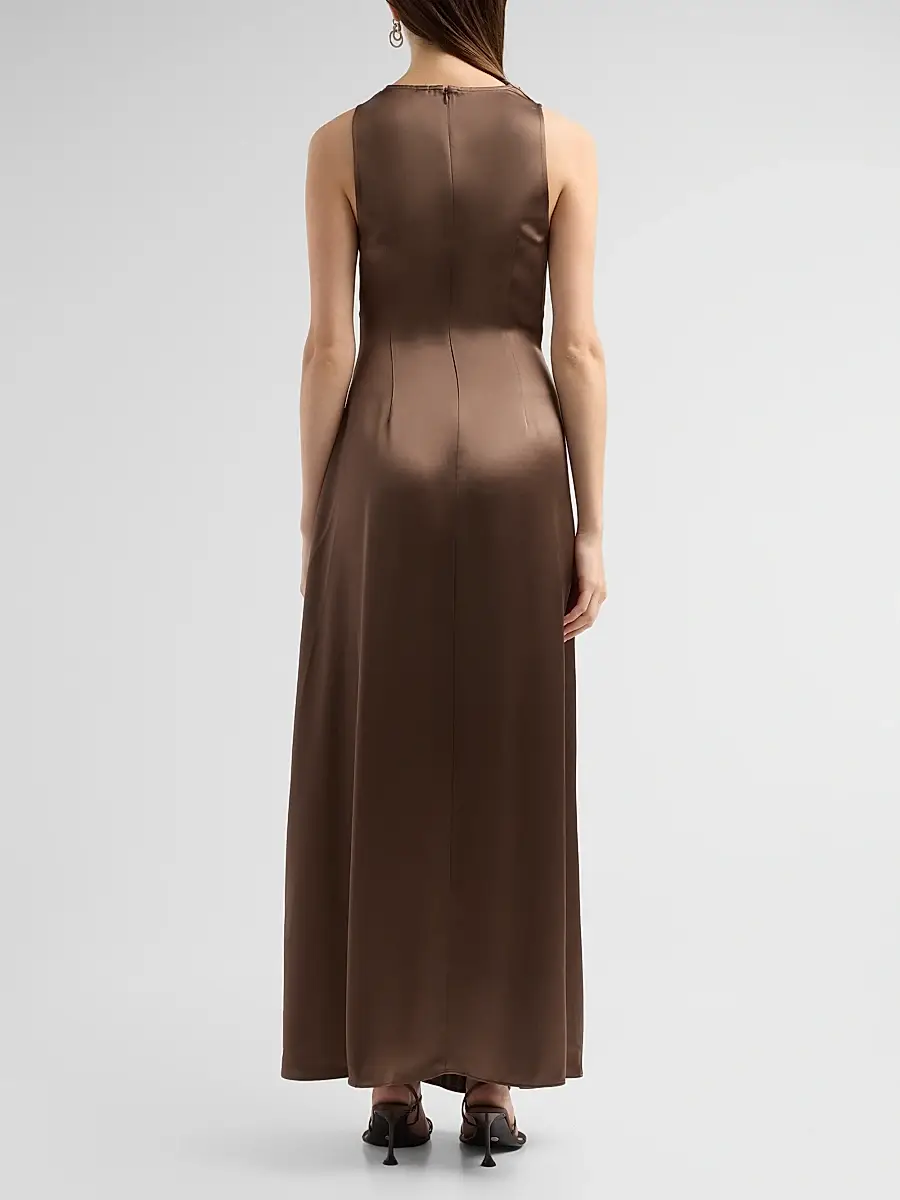 ACLER Women's Femme Fatale Lecha Satin Maxi Dress | Thumbnail 3 ACLER Women's Femme Fatale Lecha Satin Maxi Dress | Thumbnail 3