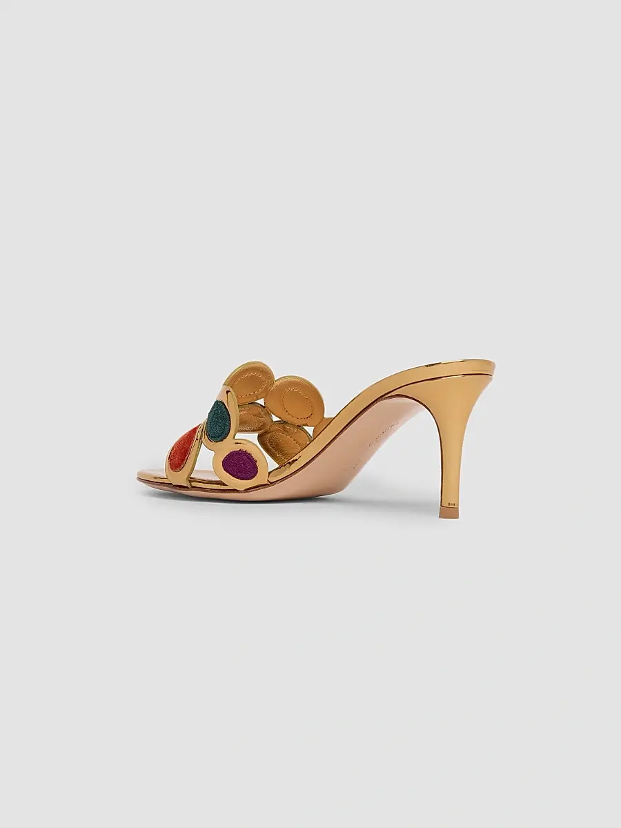 Gianvito Rossi Women's 70MM Leather & Suede Sandals | Thumbnail 2 Gianvito Rossi Women's 70MM Leather & Suede Sandals | Thumbnail 2