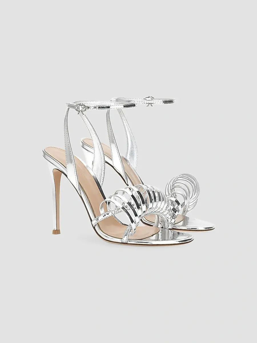 Gianvito Rossi Women's 105MM Sculptural Leather Sandals | Thumbnail 2 Gianvito Rossi Women's 105MM Sculptural Leather Sandals | Thumbnail 2