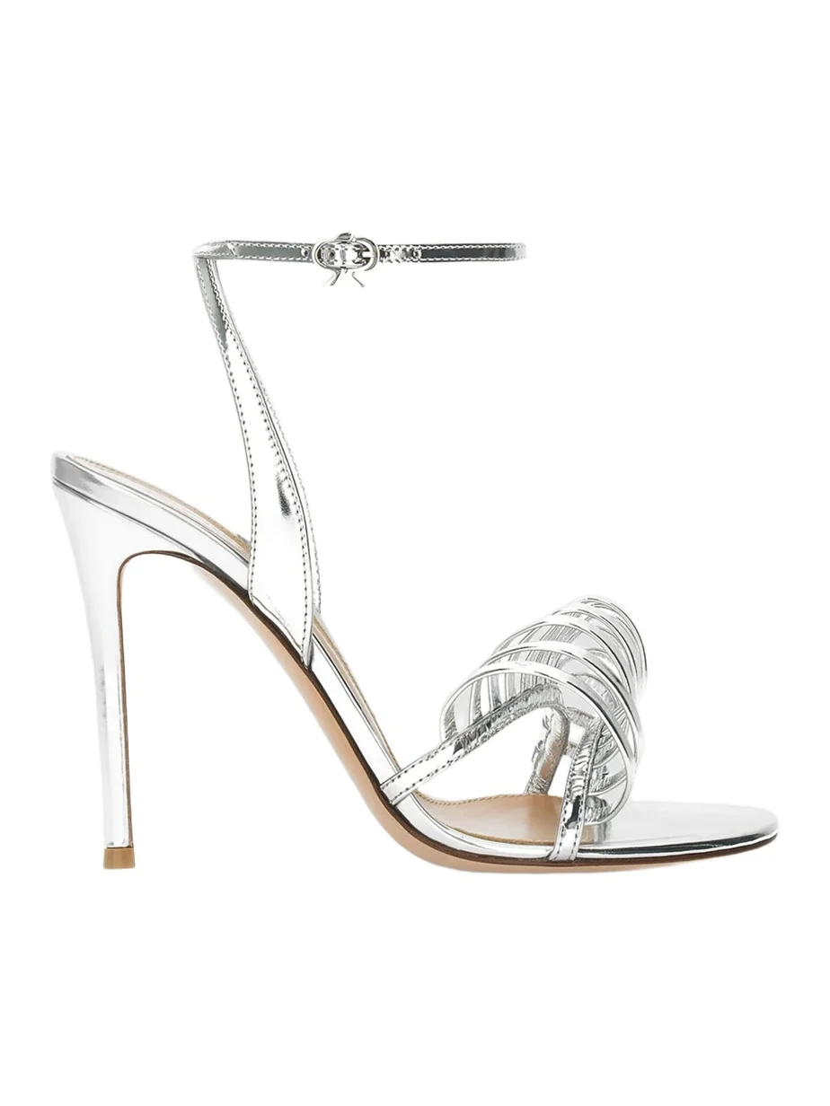 Gianvito Rossi Women's 105MM Sculptural Leather Sandals