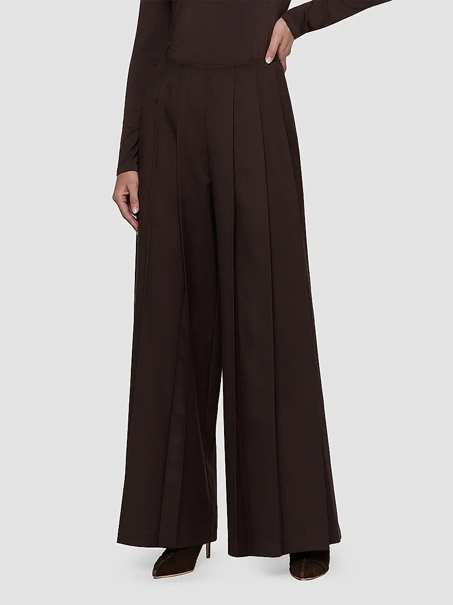L'Agence Women's Nova Pleated Wide-Leg Pants | Thumbnail 4 L'Agence Women's Nova Pleated Wide-Leg Pants | Thumbnail 4