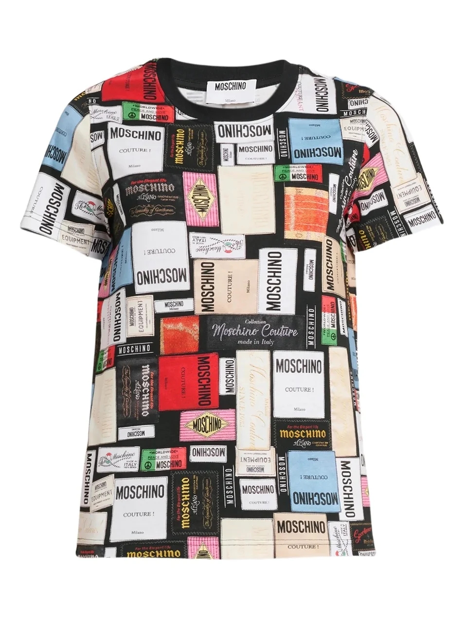 MOSCHINO Women's Logo Patch Cotton T-Shirt