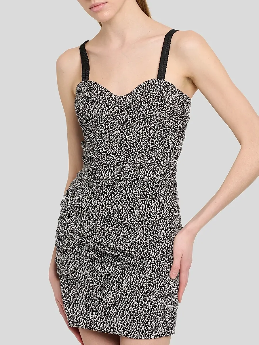 Dolce & Gabbana Women's Printed Stretch Silk Mini Dress | Thumbnail 5 Dolce & Gabbana Women's Printed Stretch Silk Mini Dress | Thumbnail 5