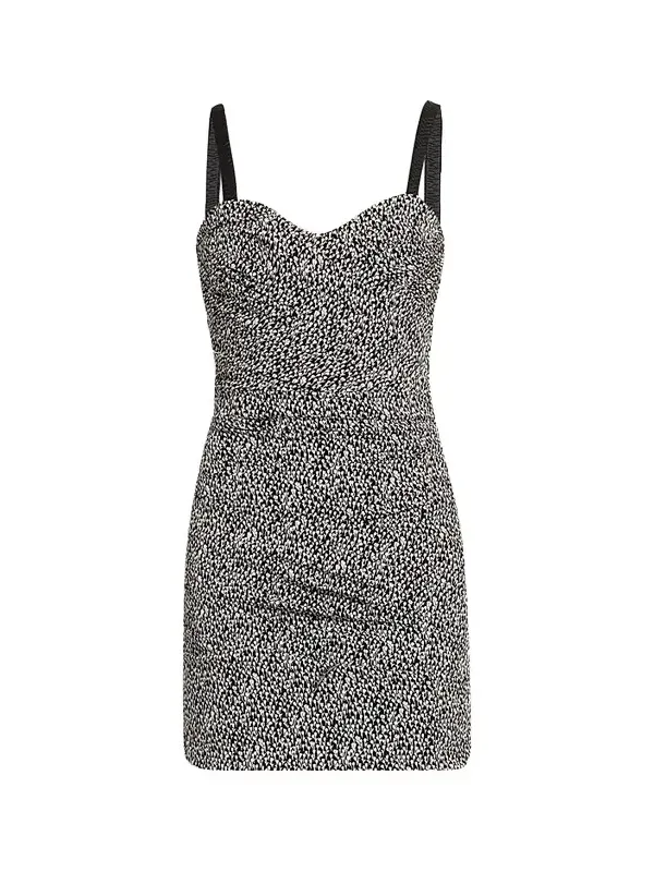 Women's Printed Stretch Silk Mini Dress Women's Printed Stretch Silk Mini Dress