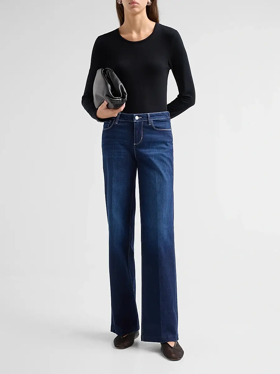 L'Agence Women's Scottie High-Rise Wide-Leg Jeans | Thumbnail 2 L'Agence Women's Scottie High-Rise Wide-Leg Jeans | Thumbnail 2