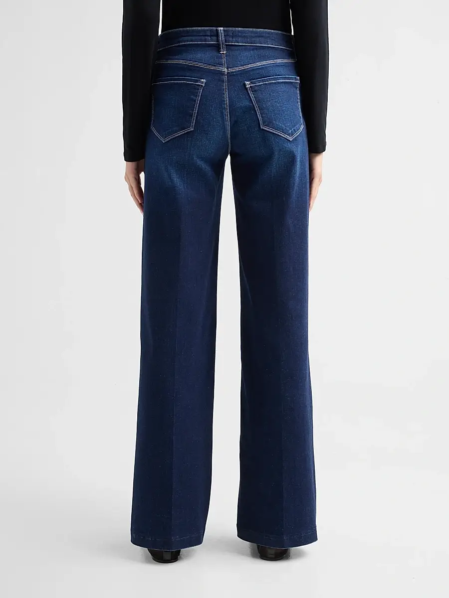 L'Agence Women's Scottie High-Rise Wide-Leg Jeans | Thumbnail 3 L'Agence Women's Scottie High-Rise Wide-Leg Jeans | Thumbnail 3
