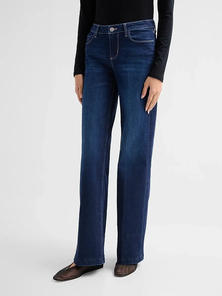 L'Agence Women's Scottie High-Rise Wide-Leg Jeans | Thumbnail 4 L'Agence Women's Scottie High-Rise Wide-Leg Jeans | Thumbnail 4