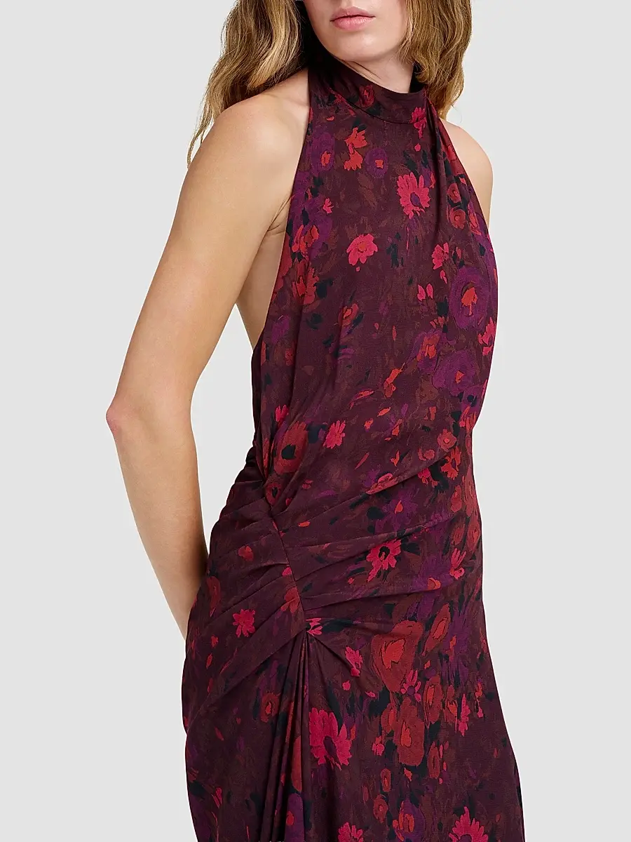 A.L.C. A. L.C. Women's Scarlett Floral Halter Gown | Thumbnail 5 A.L.C. A. L.C. Women's Scarlett Floral Halter Gown | Thumbnail 5