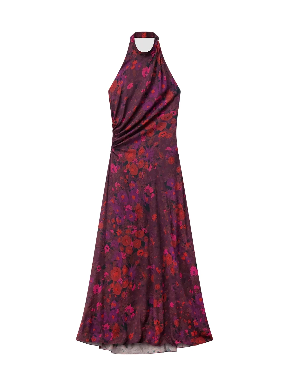 A. L.C. Women's Scarlett Floral Halter Gown