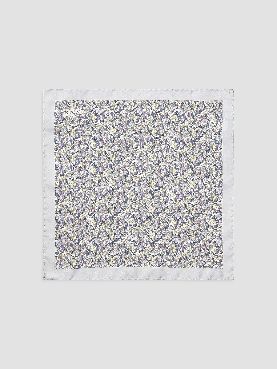 Eton Men's Toucan Silk Twill Pocket Square | Thumbnail 2 Eton Men's Toucan Silk Twill Pocket Square | Thumbnail 2