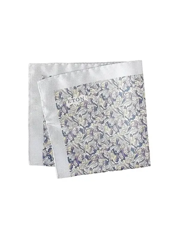 Eton Men's Toucan Silk Twill Pocket Square