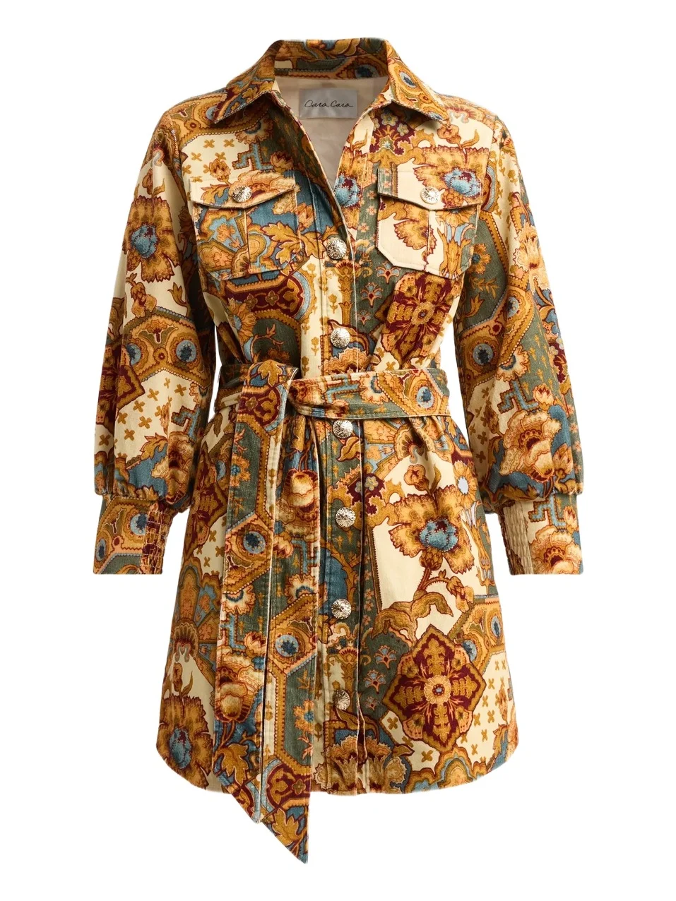 Cara Cara Women's Villena Paisley Mini Shirtdress